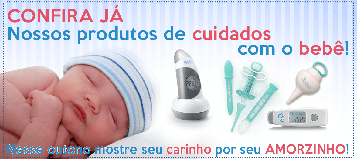 Produtos para cuidar do seu bebê em caso de gripe ou resfriado