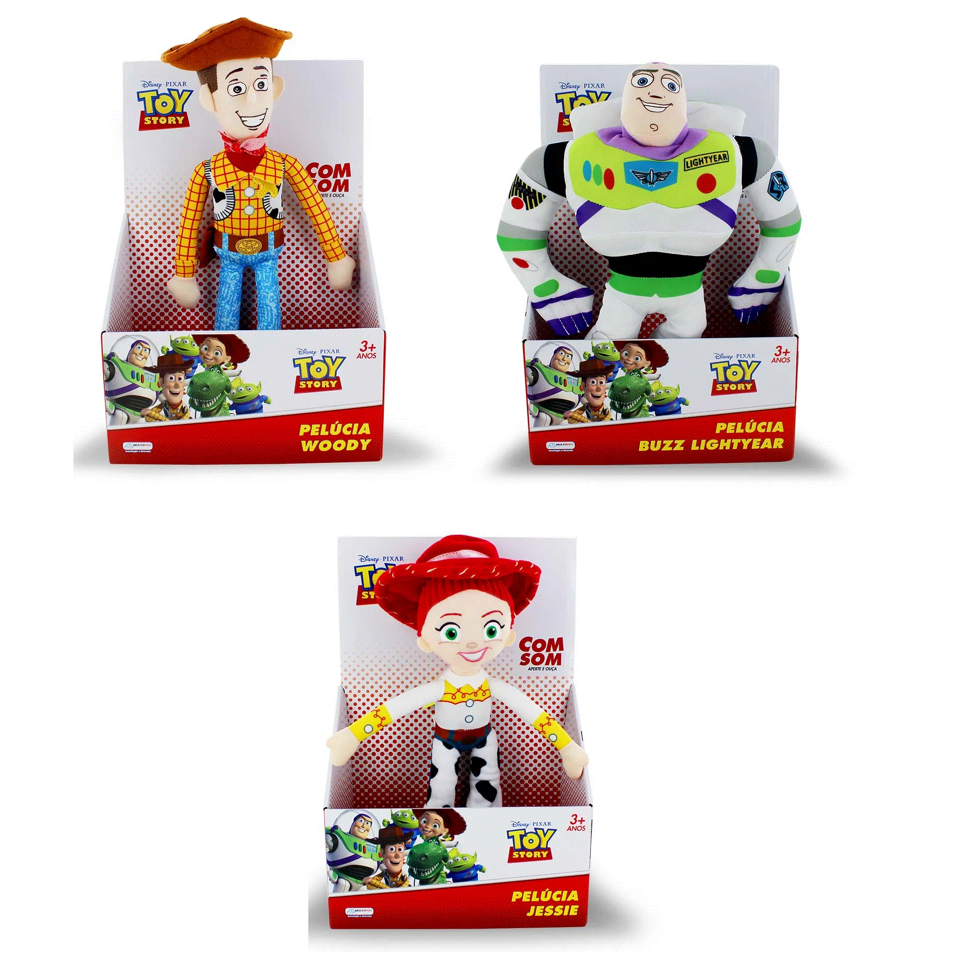 Pelucia Big Feet Rex Toy Story 30 cm - Bumerang Brinquedos