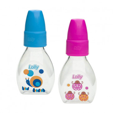 Mini Mamadeira Zoo 50ml Bico Silicone - Lolly