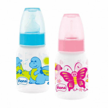 Mamadeira Desenhos 120ml Bico Orto T1 - Fiona