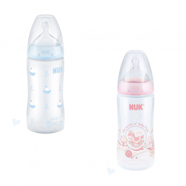 Mamadeira Rose & Blue First Choice 300ml - Nuk