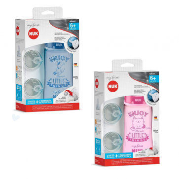 Kit Mamadeira My First 300ml + 2 Bicos - Nuk