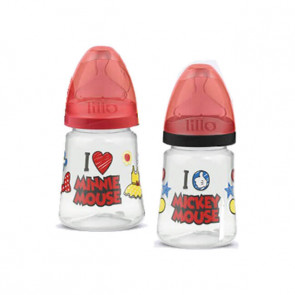 Mamadeira Design Disney 180ml Bico Orto T1 - Lillo