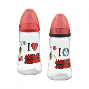 Mamadeira Design Disney 300ml Bico Orto T2 - Lillo