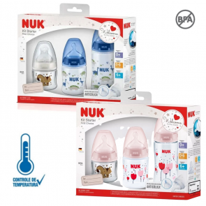 Kit 3 Mamadeiras Starter 90ml + 150ml + 300ml - Nuk