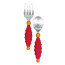 Kit Colher e Garfo Inox Fun Grips - Lillo
