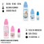 Kit Mamadeira Tip Bico Universal Colorido - Lolly